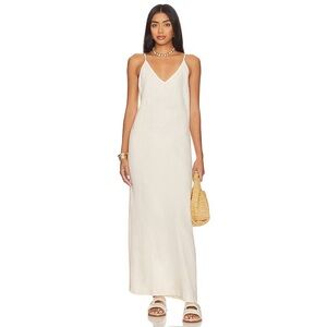 NWT Onia Linen Maxi Dress in Natural